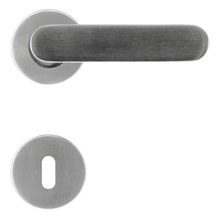 Deurkruk pro novara inox plus baardrozet