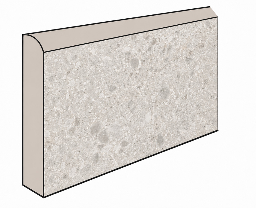 Plint Lusso ceppo lichtgrijs 7x60cm