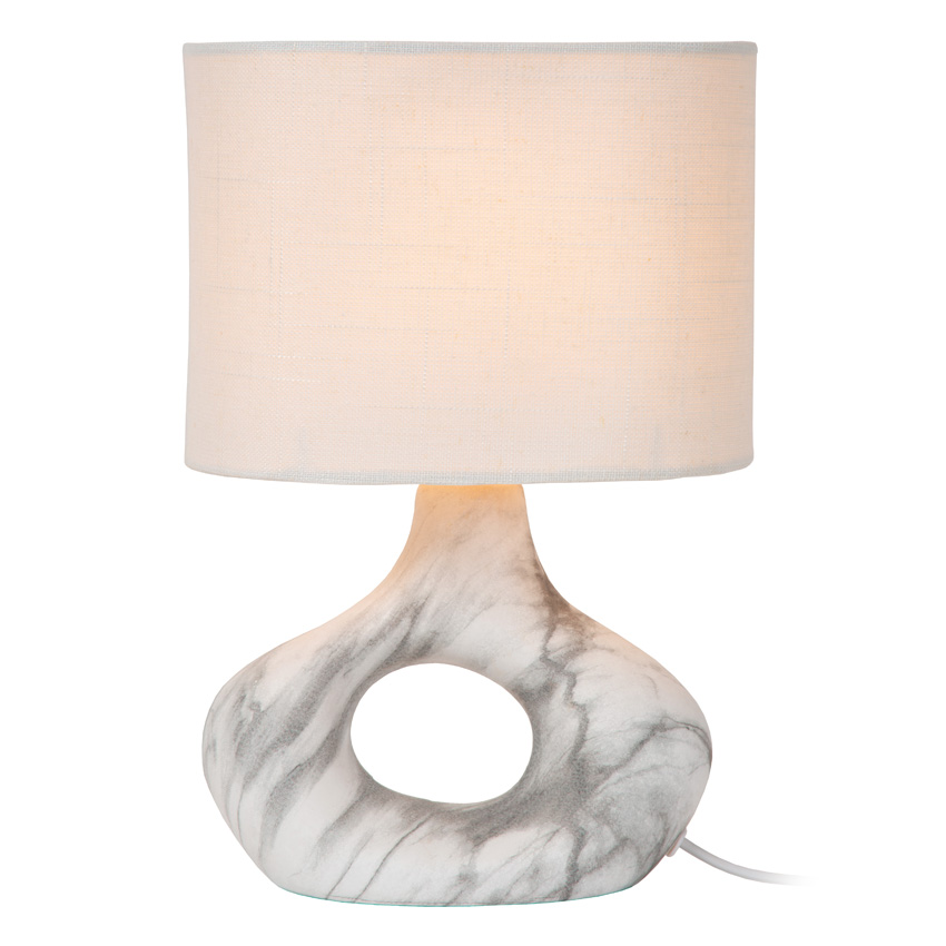 Lucide Essential Tomeo - Lampe de table - 1xE14 - Blanc