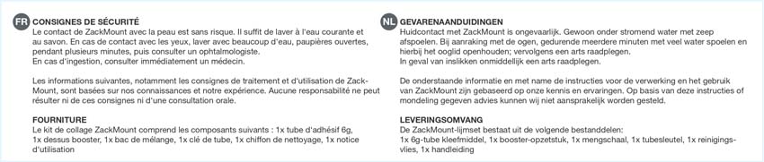 Zack Montagelijm 6 gram voor Linea en Scale series
