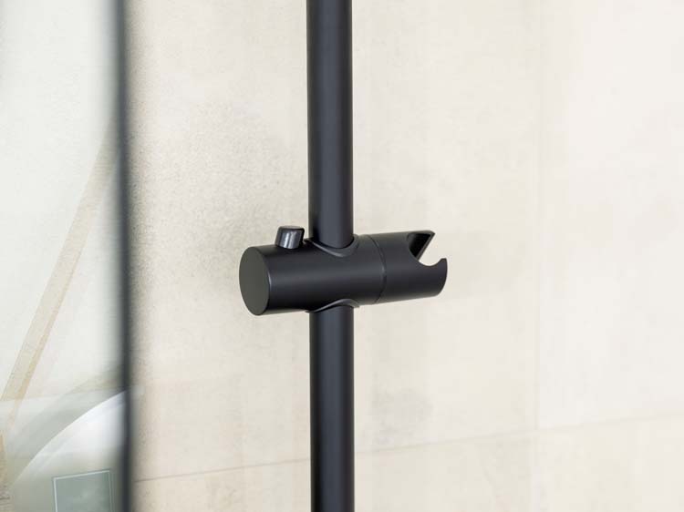 Glijstuk voor douchestang Liberta zwart