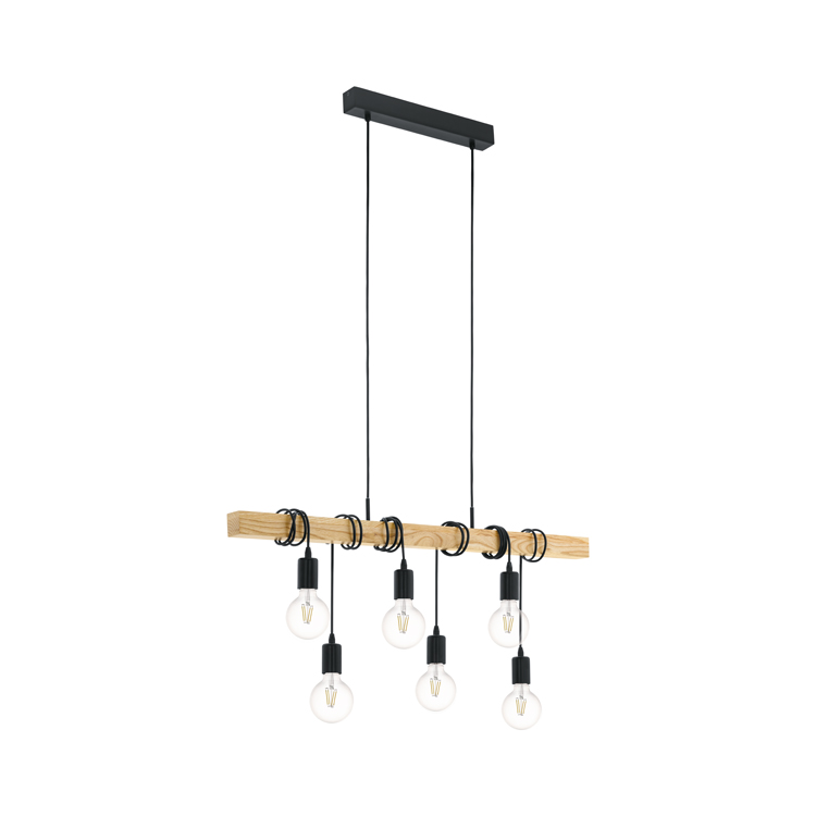 Luminaire suspendue poutre en bois