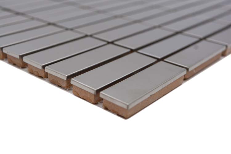 Mosaïque rectangle argent mat 29,8x30,5cm