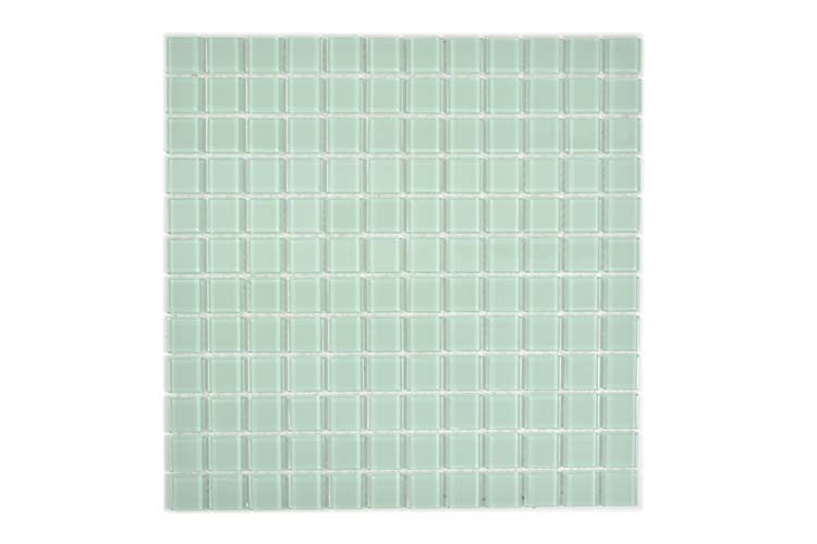 Mosaïque Crystal vert clair brillant 30x30cm