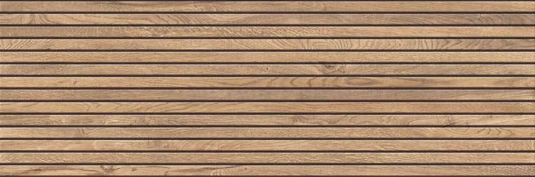 Carrelage mural Line up mat chêne/noir 40x120cm