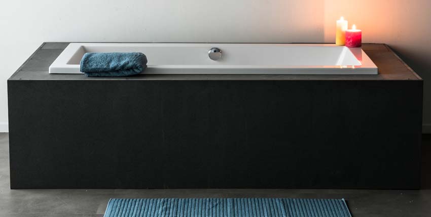 Baignoire encastrable Harper blanc brillant 180x80cm