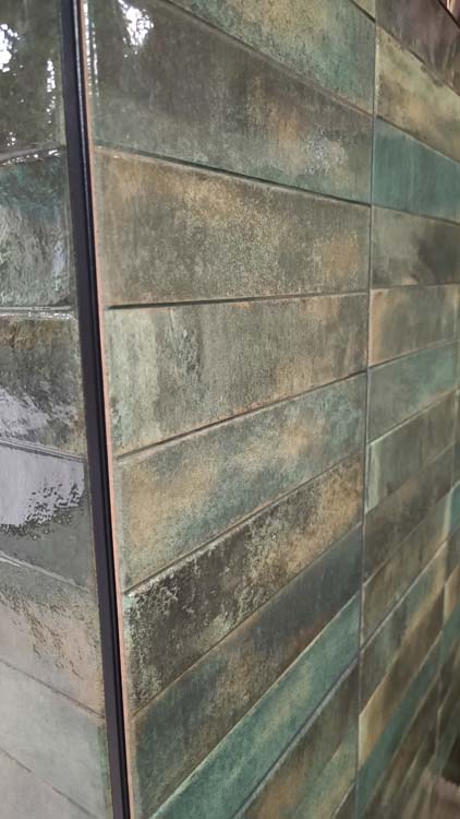 Carrelage mural Cueva rectangle jade 30 x 60 cm