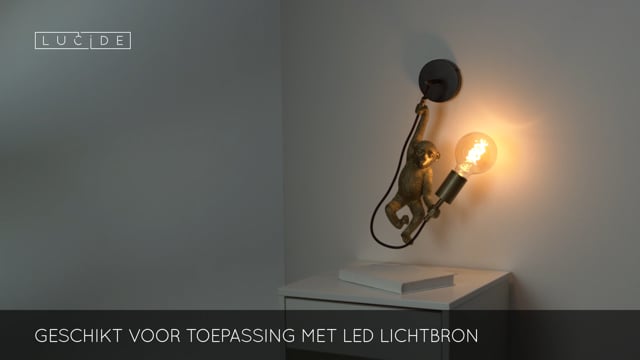 CHIMP - Applique murale - 1xE27 - Noir