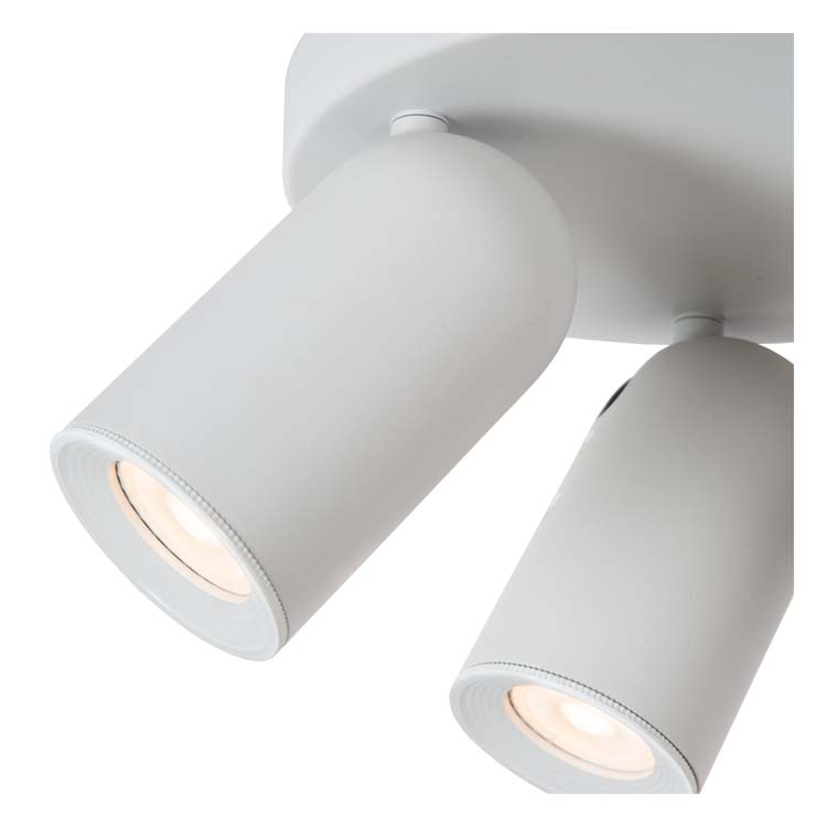 Lucide PUNCH - Plafondspot - Ø 21 cm - 3xGU10 - Wit