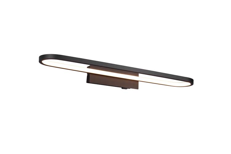 Badkamerverlichting wandlamp LED zwart 9cm 23W 2300LM IP44