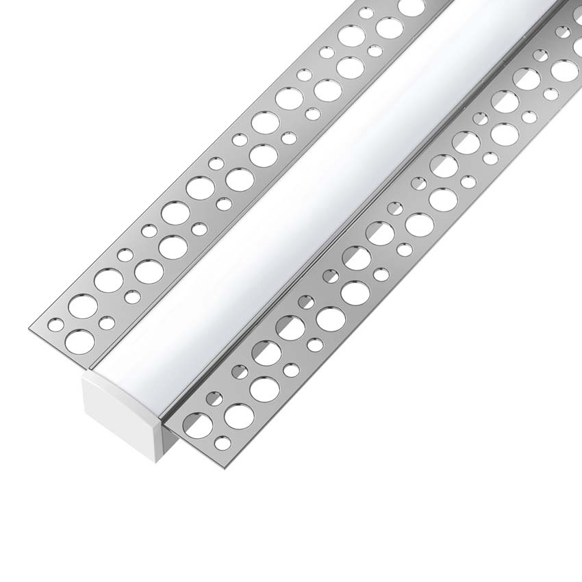 Profilé pour bande LED pour plaques de plâtre en aluminium  2 mètres