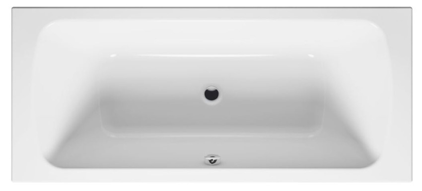 Baignoire encastrable Verona Duo blanc brillant 180x80cm