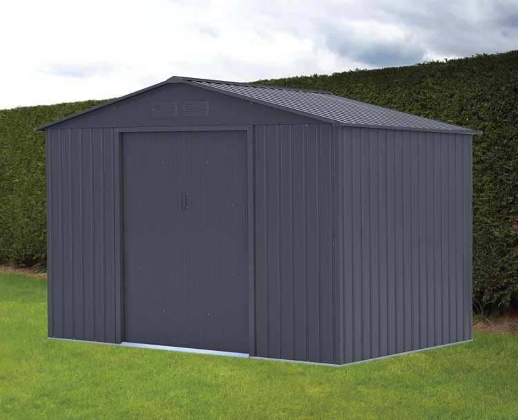 Tuinhuis metaal donkergrijs Semois M 277x191x202cm