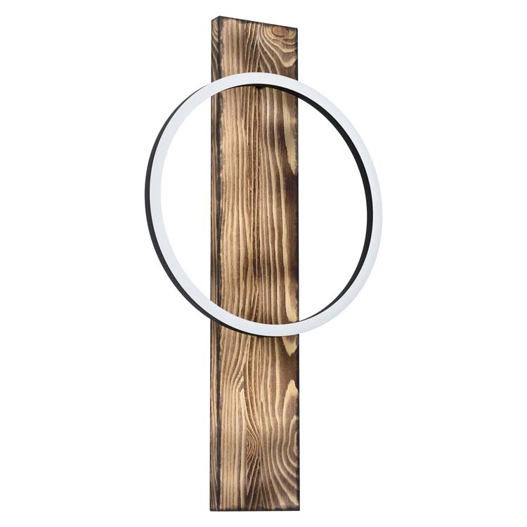 Wandlamp donker hout L 300mm 12W 3000k 1700LM