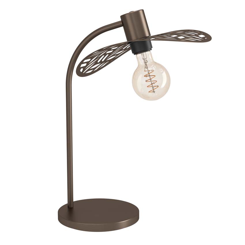 Lampe de table - Bronze - 33,5x30x46,5cm - E27 - 1x60W