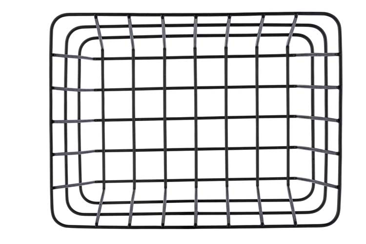 Panier de rangement Wenko Viana noir mat