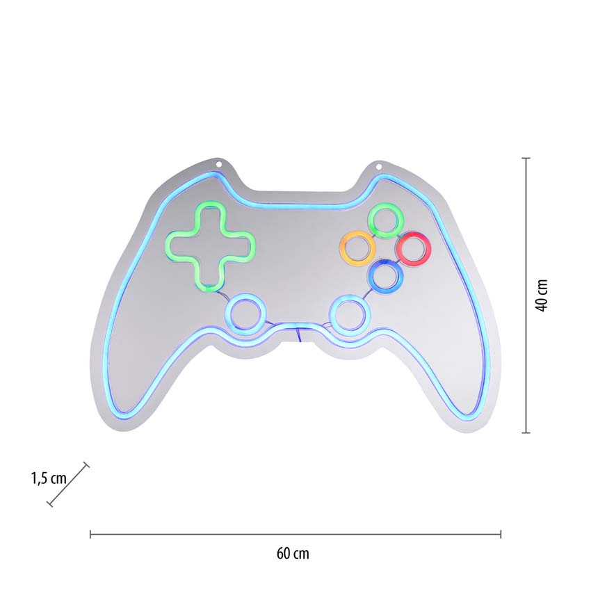 Wandlamp - neon game - 7W