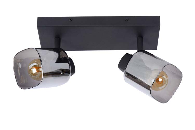 Plafonnier - noir - 2xE14 - 25W