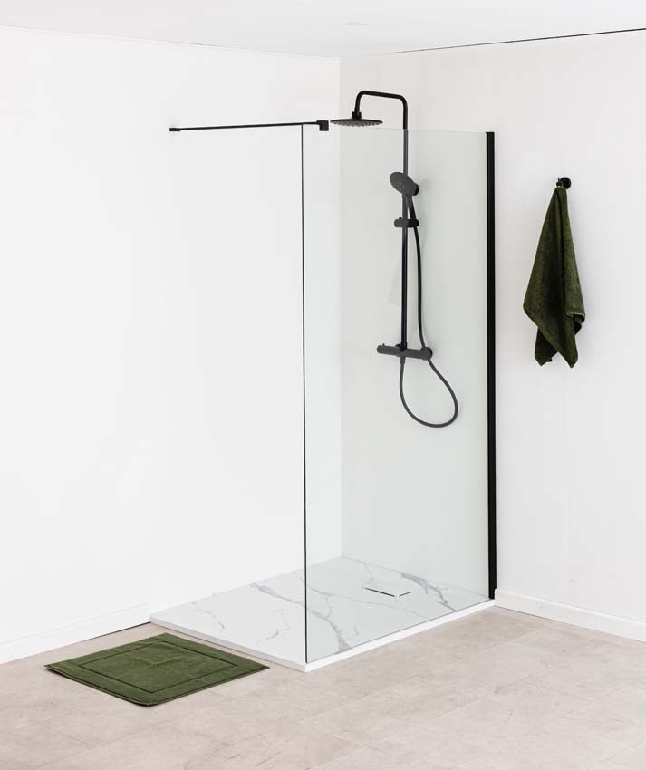 Douchebak Moby SMC wit marmerlook 140x90cm
