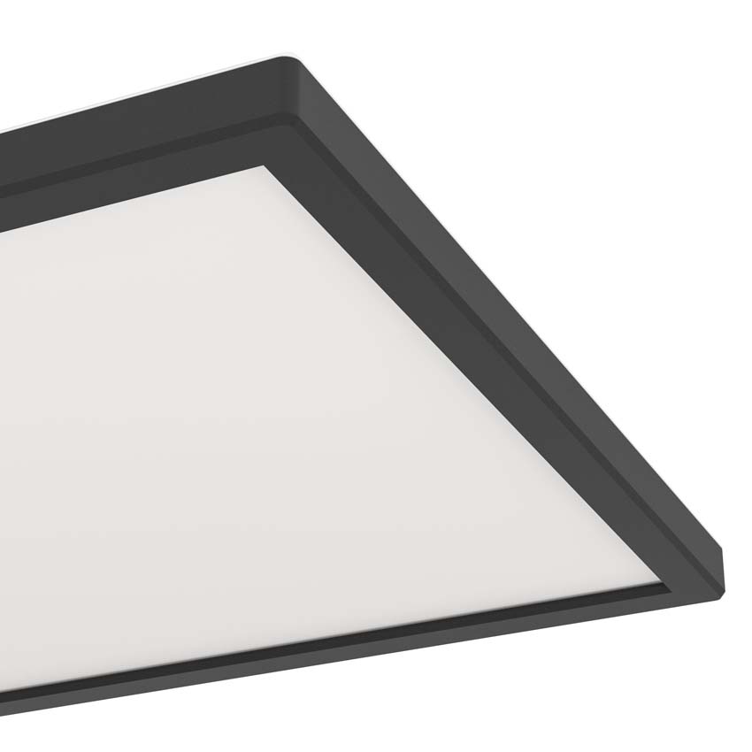 Plafonnier - Noir - 29x29cm  - LED - 1x14W - 2700-6500K - IP44