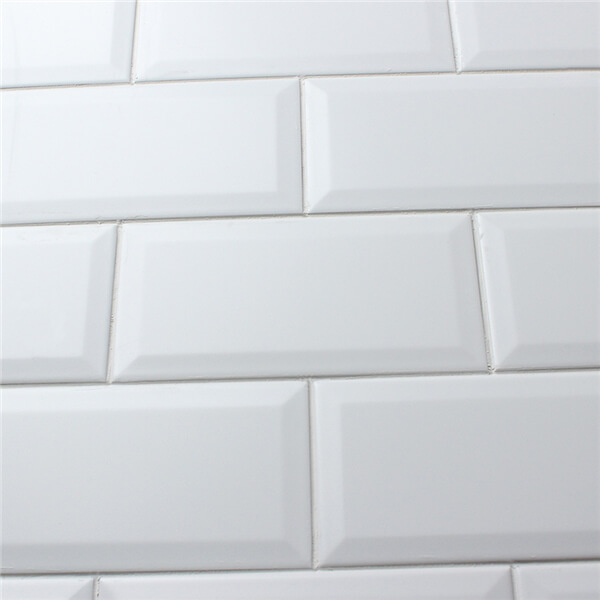 Carrelage mural metro blanc mat 7.5x15cm