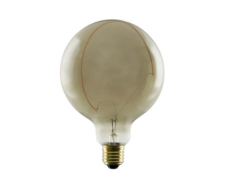 LED lamp - E27 - Smokey - 18x12,5cm - Dimbaar - 6W - 310lm - 1900K