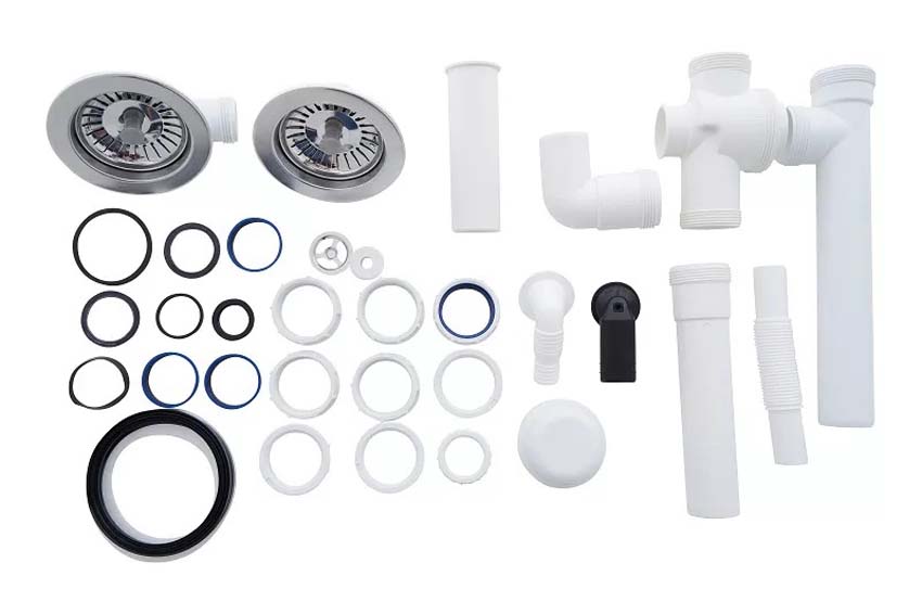 Évier Nils noir 1,5 bac 100x50cm