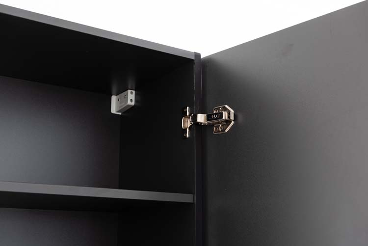 Kolomkast Julia mat zwart hangend 170x40x35cm