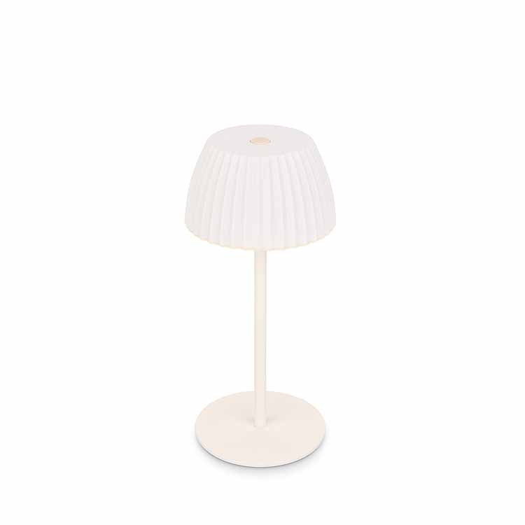 Lampe de table Elvoro - blanc - 20cm - dimmable - LED - 1.5W - 2700K - IP44 - USB