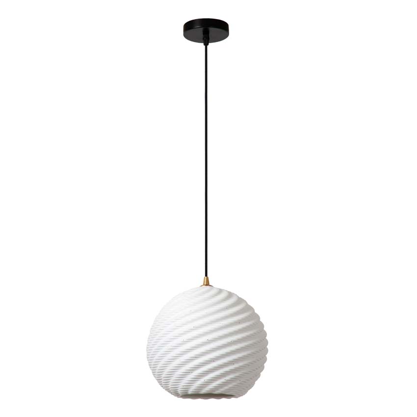 Lucide Bina - Suspension - Ø25cm - 1xE27 - Blanc