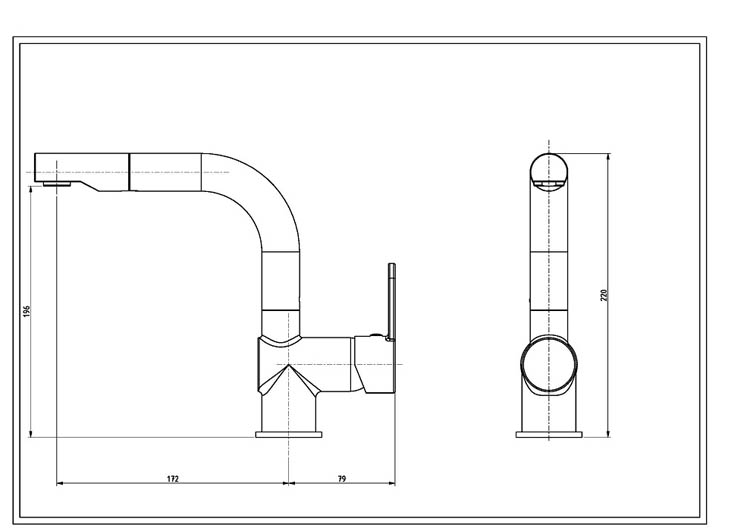 Wastafelkraan Levi chroom