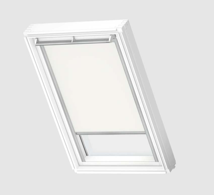 Rolgordijn Velux verduisterend handbediend wit CK01 1025S