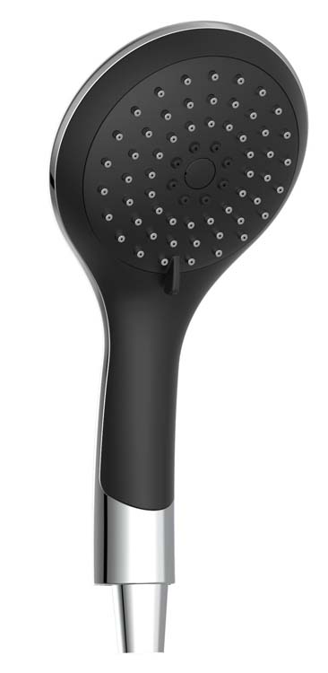 Set de douche Fiona thermostatique noir/chrome Set de douche Fiona thermostatique noir/chrome