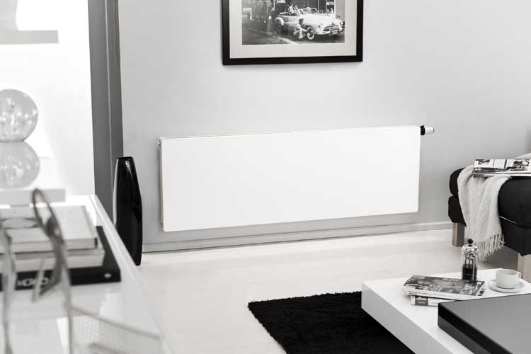 Vlakke voorplaat voor radiator Beauheat Red 400x1200mm
