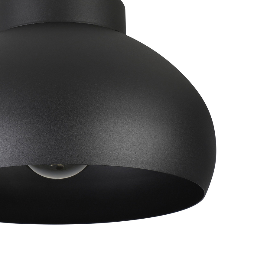 Plafonnier - noir - Ø28cm - dimmable - E27 - 1x40W