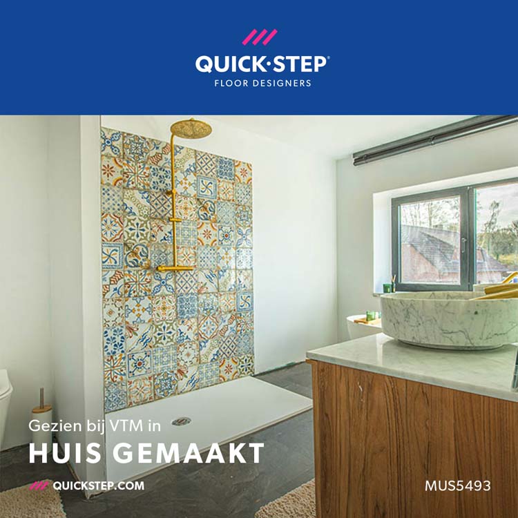 Stratifié Quick-Step Muse 8mm ardoise grise 120x39,6cm