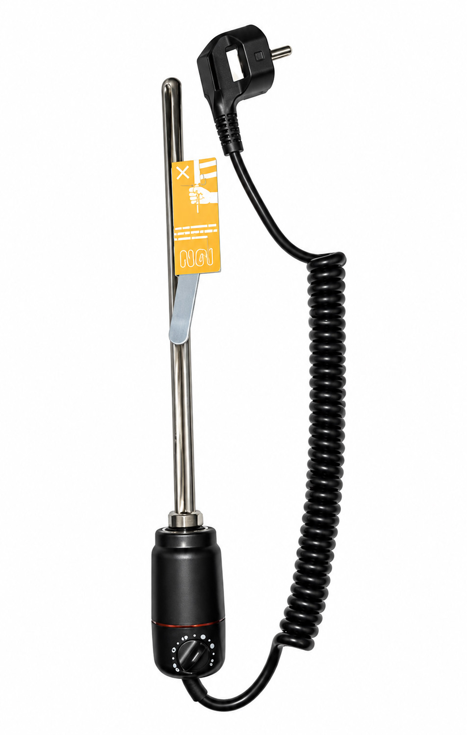 Élément chauffant électrique 600W noir