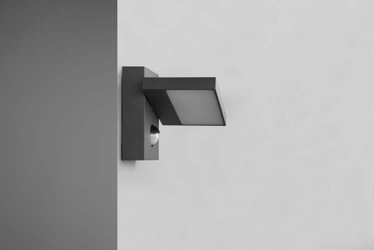 Wandlamp Buiten Antraciet 8W + Sensor