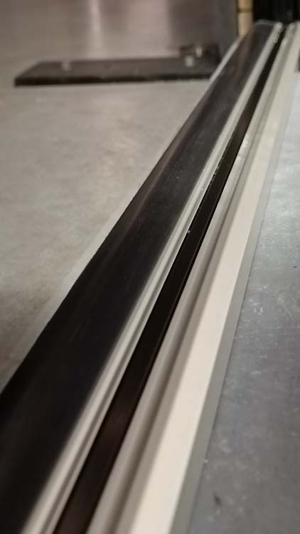Porte extérieure alu Evora noire G sur mesure