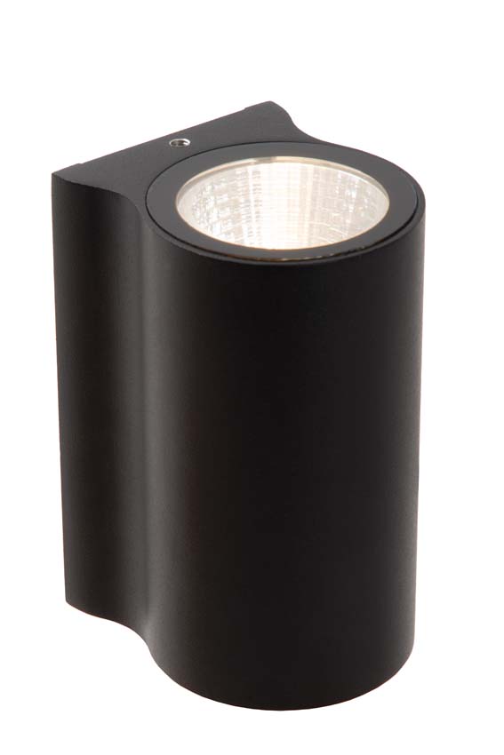 Applique murale intérieur/extérieur - LED - 1x6W 2700K - IP54 - Noir