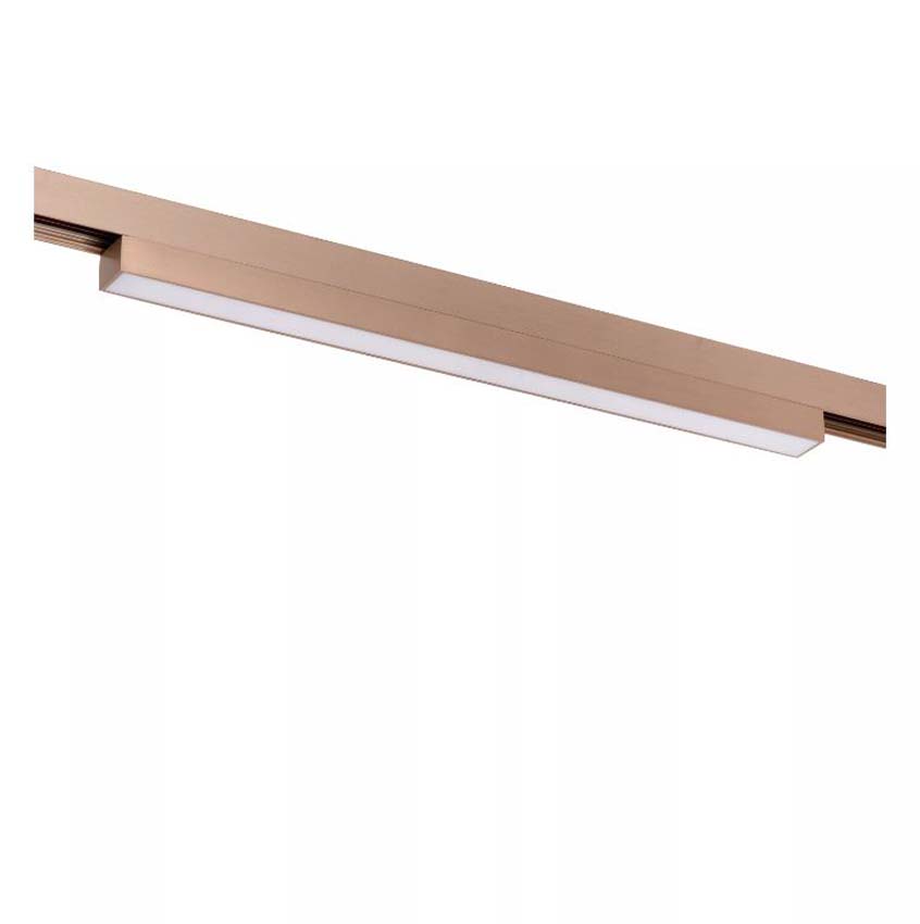 Lucide Premium Linial Glyx Railspot - 1-fase Railsysteem / Smart Railverlichting - 48V - 1xLED Dimbaar - Champagne
