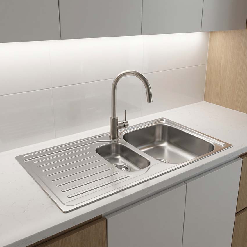 Évier Franke Antea inox 1,5 bac 100x50cm