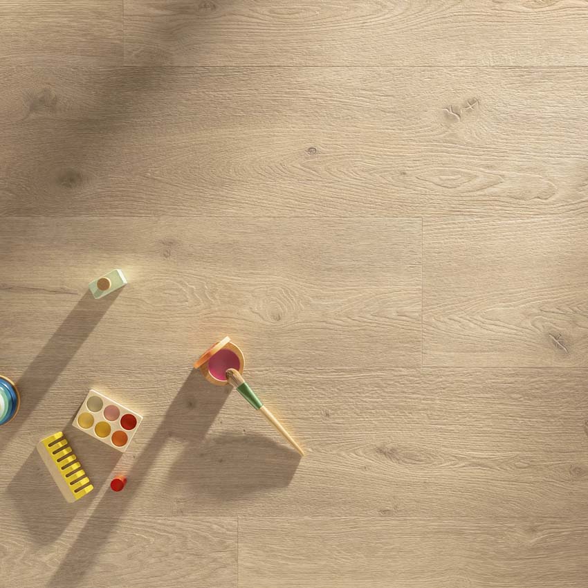 Vinyle Floorify Latte - Planches longues - 1524 x 225 x 4.5 mm