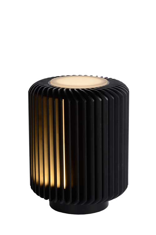 Lucide TURBIN - Lampe de table - LED - 1x5W 3000K - Noir