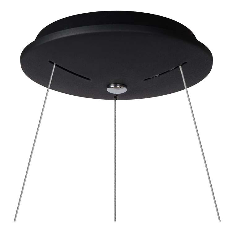Lucide TALOWE LED - Suspension - Ø 60 cm - LED Dim. - 1x39W 3000K - Noir