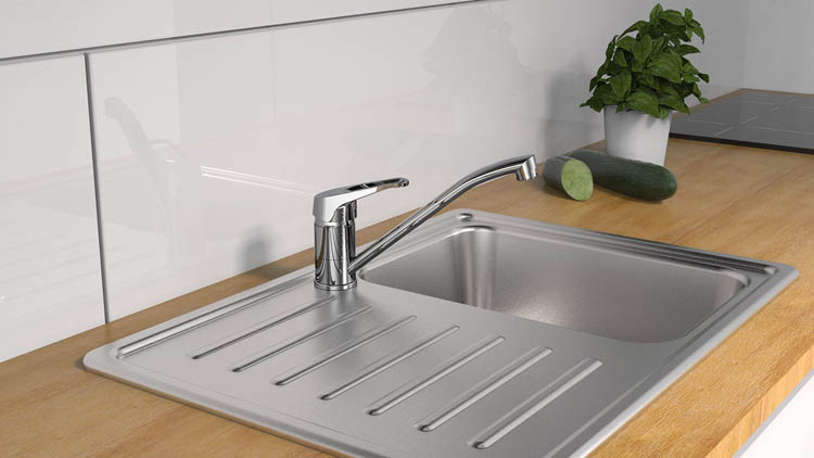Robinet de cuisine basse pression Tyler chrome