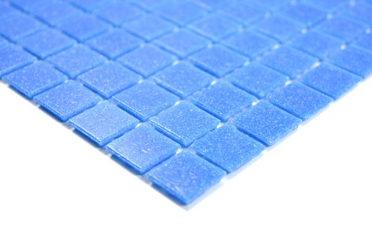 Mosaïque Verre bleu brillant 30,5x30,5cm