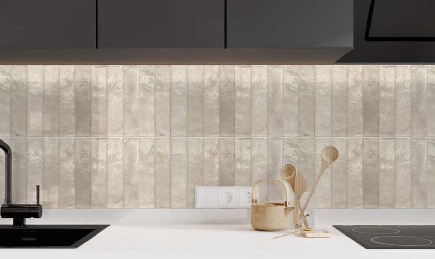 Carrelage mural Marrakech brillant greige 32x62cm