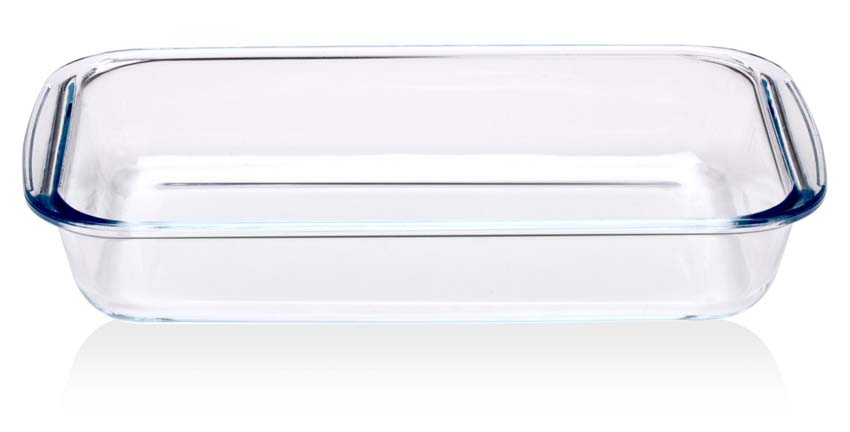 Ovenschaal Alpina transparant rechthoekig set van 3