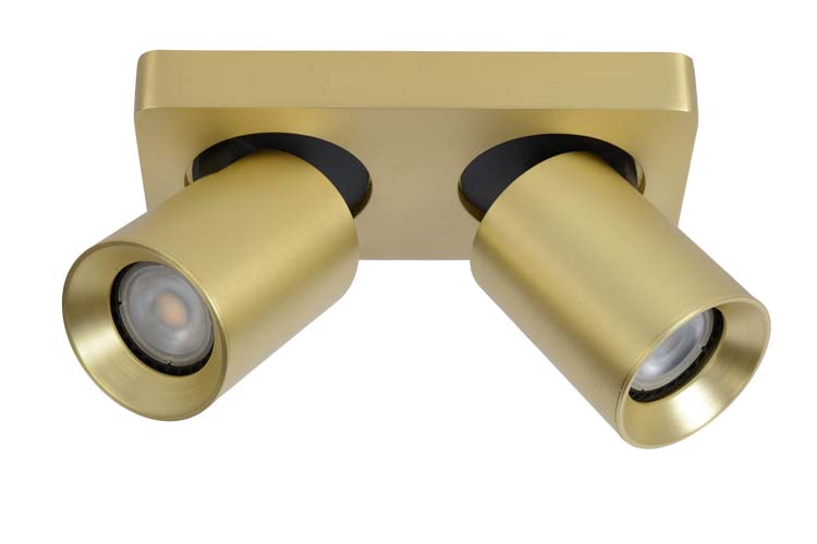 Plafondspot mat goud LED DTW 2xGU10 5W